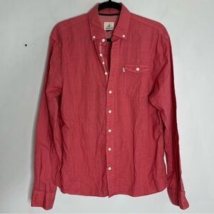 Johnnie-O Hangin' Out Size Medium Button Down Cotton Shirt